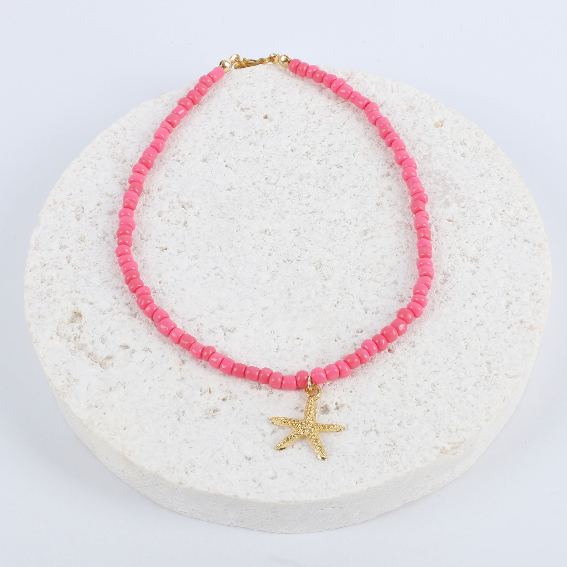 Coral starfish necklace