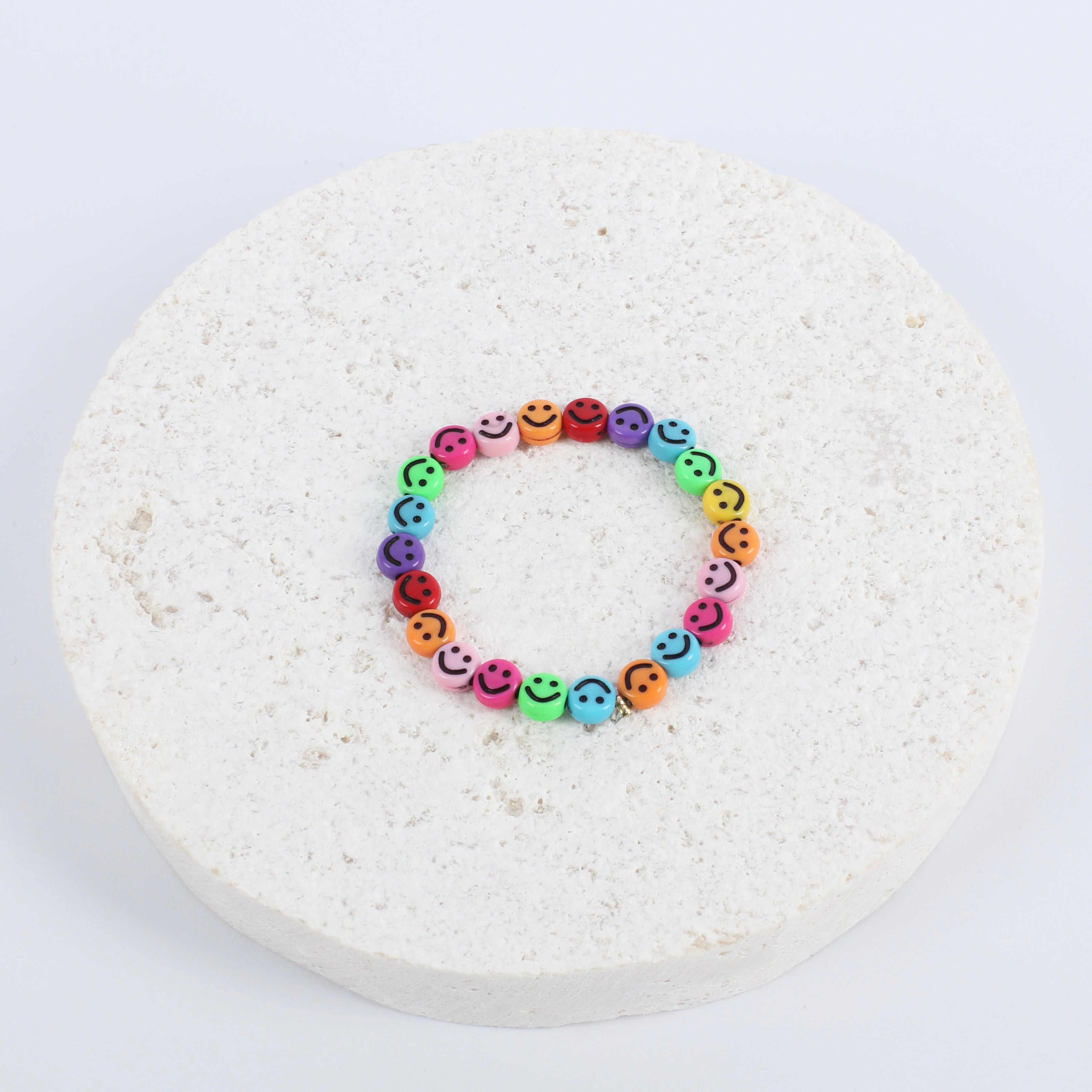 Multicolor smiley bracelet