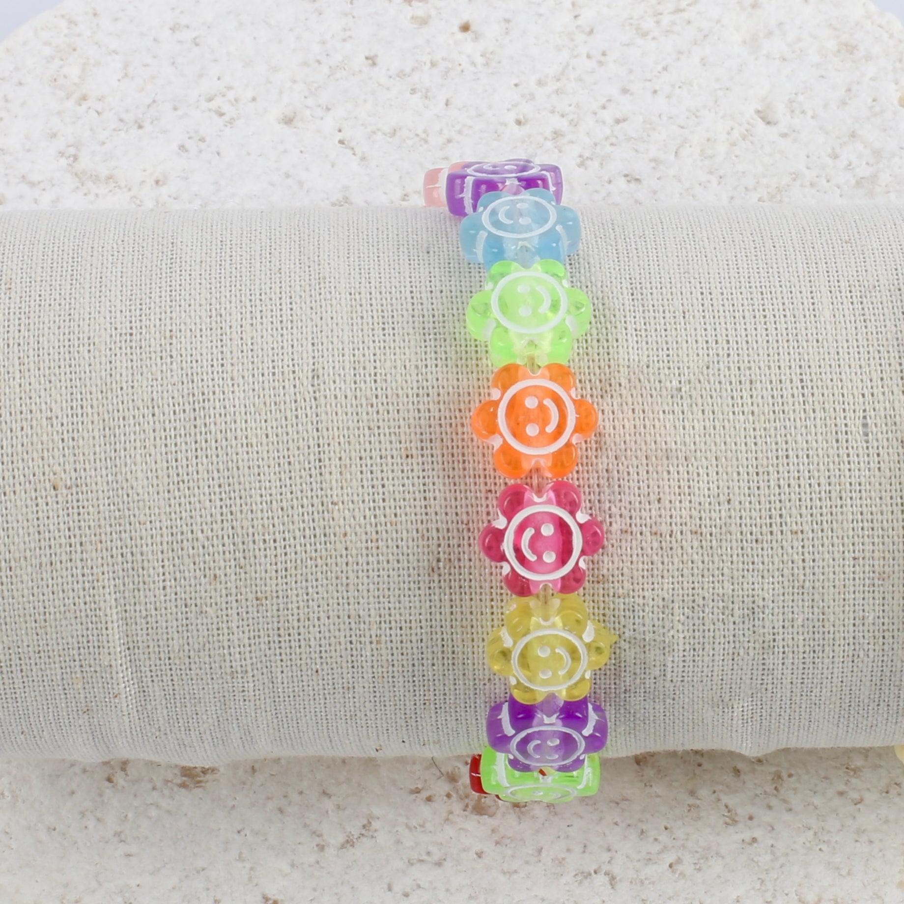 Multi floral smileys bracelet