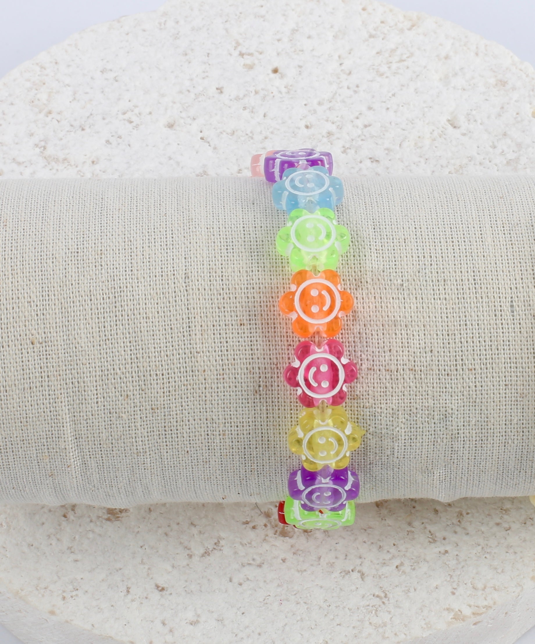 Multi floral smileys bracelet