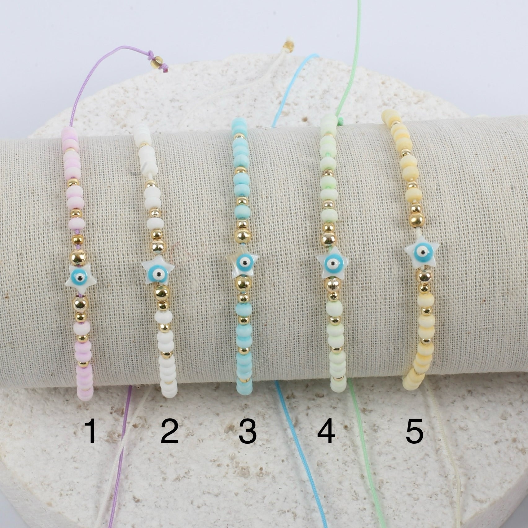 Pastel stars bracelet