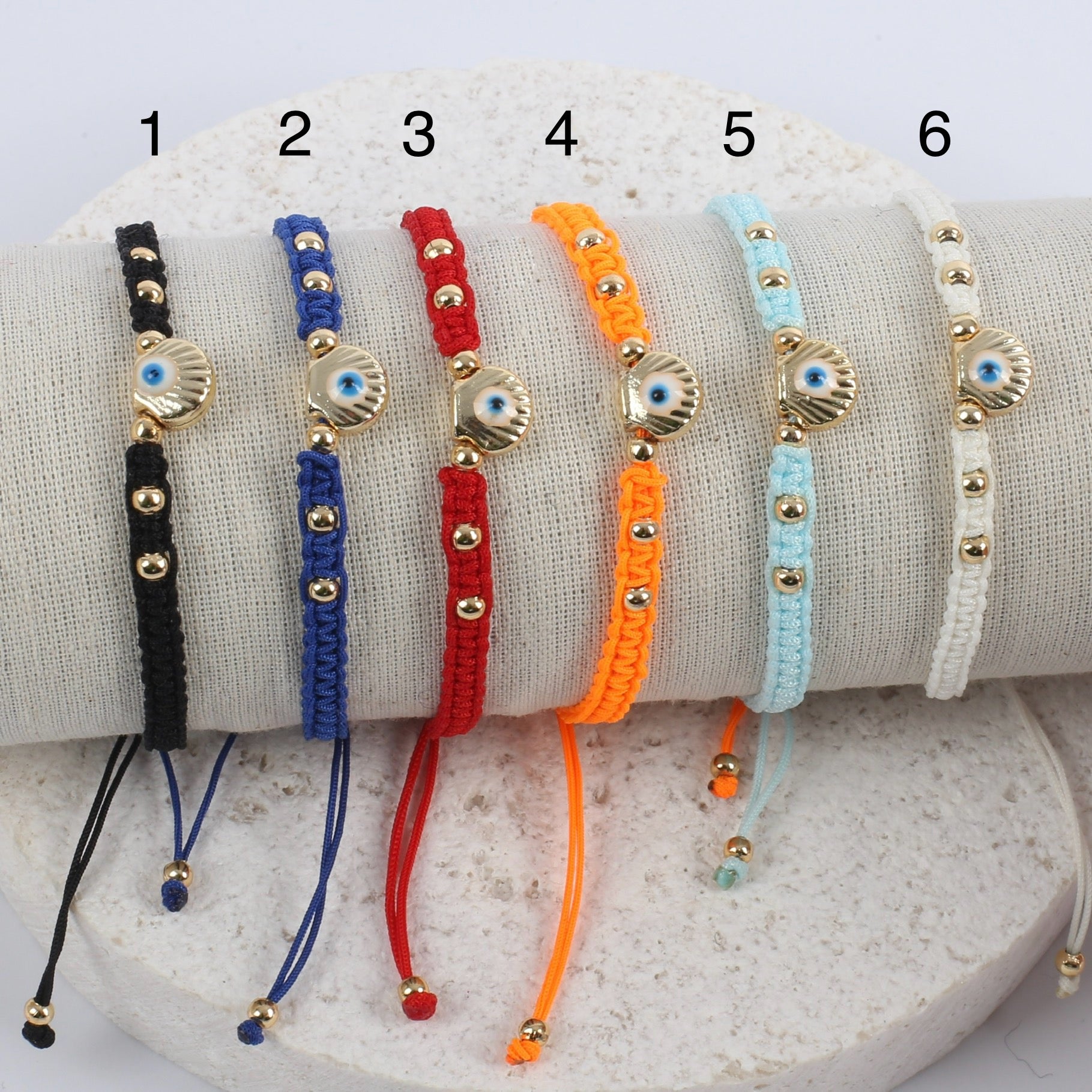 Golden shell bracelet