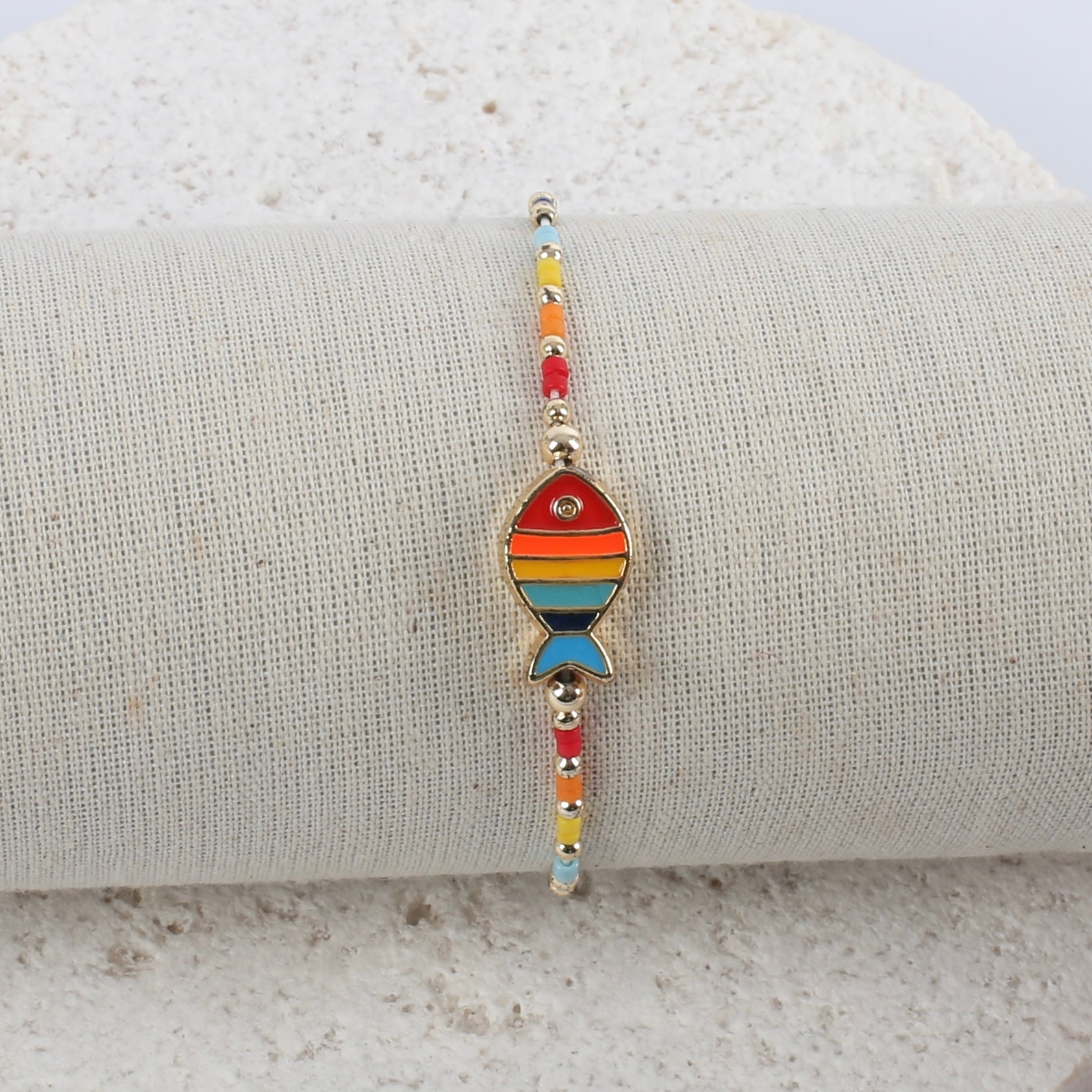 Rainbow fish bracelet