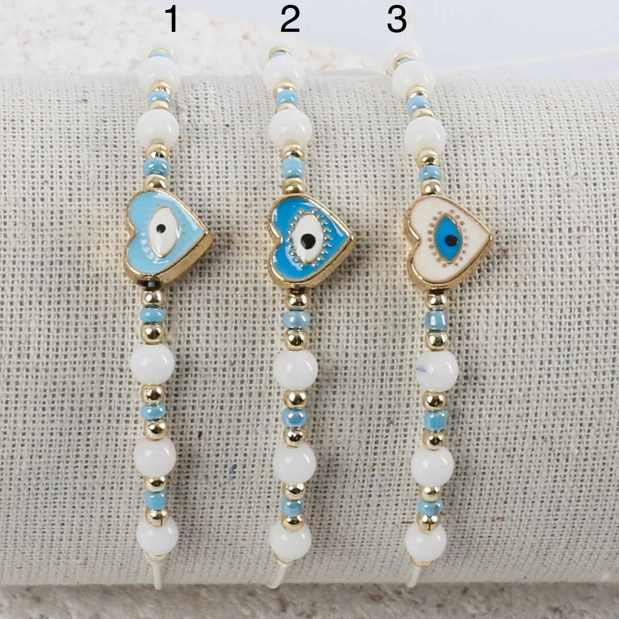 Heart eye bracelet