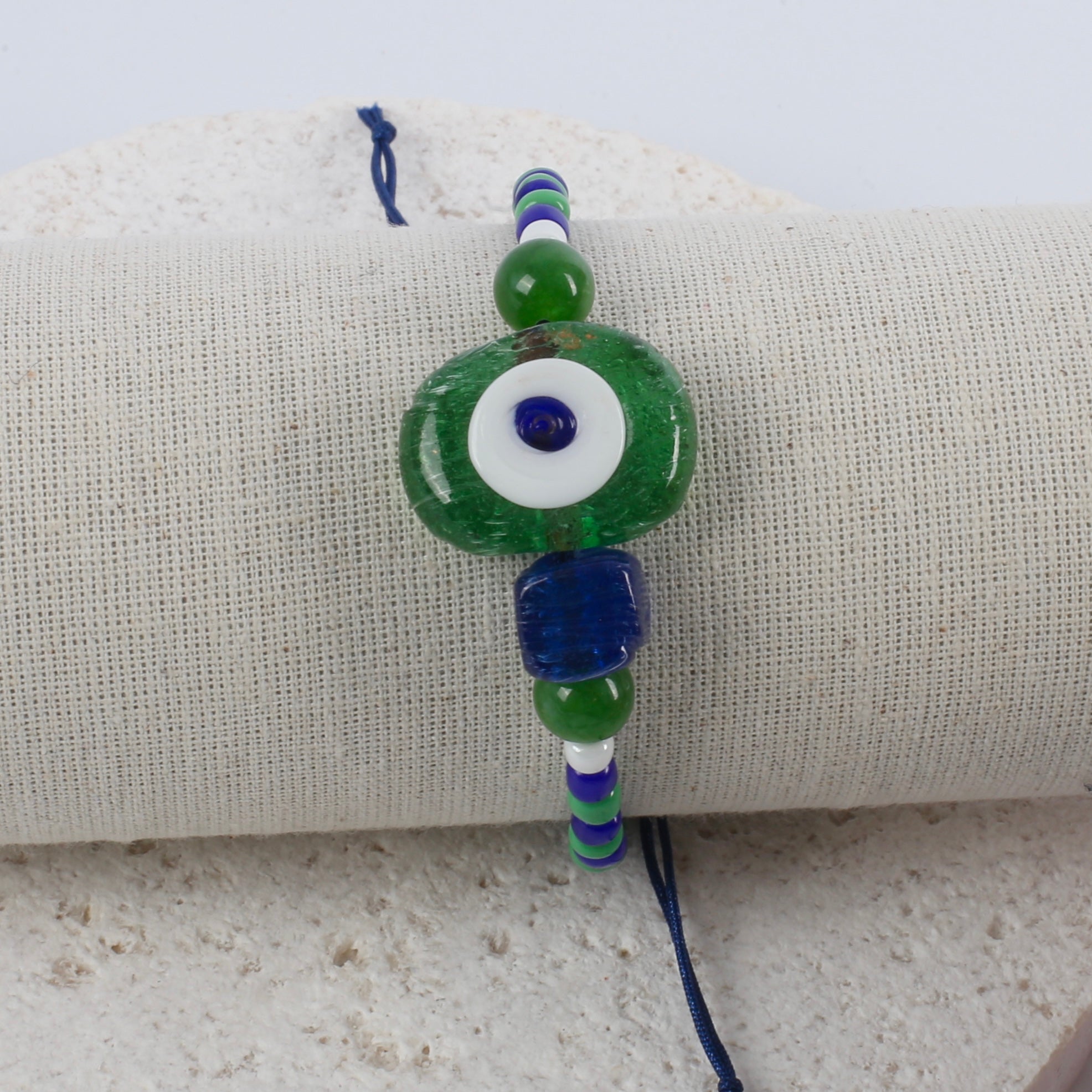 Big green eye bracelet