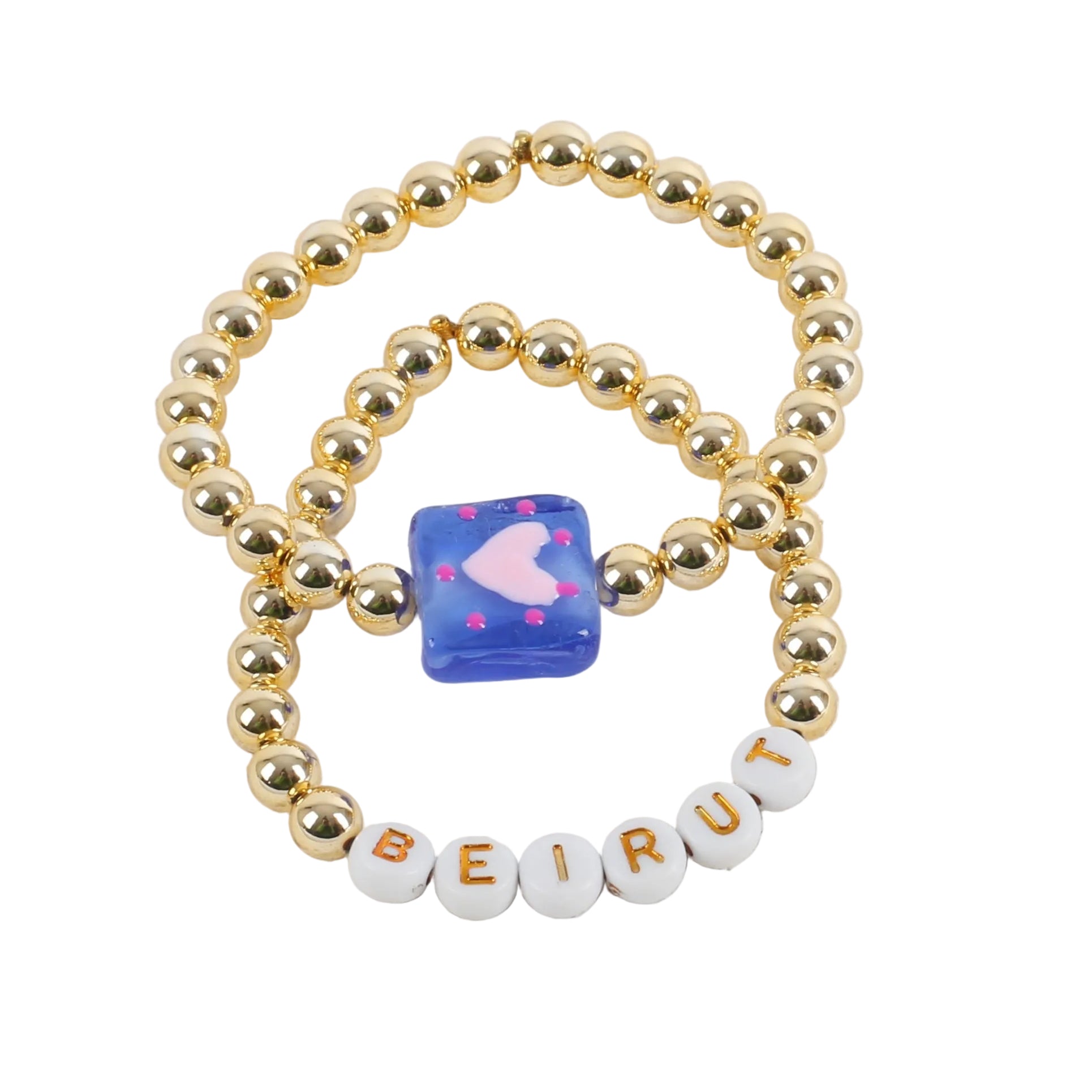 Beirut love set of 2 bracelets