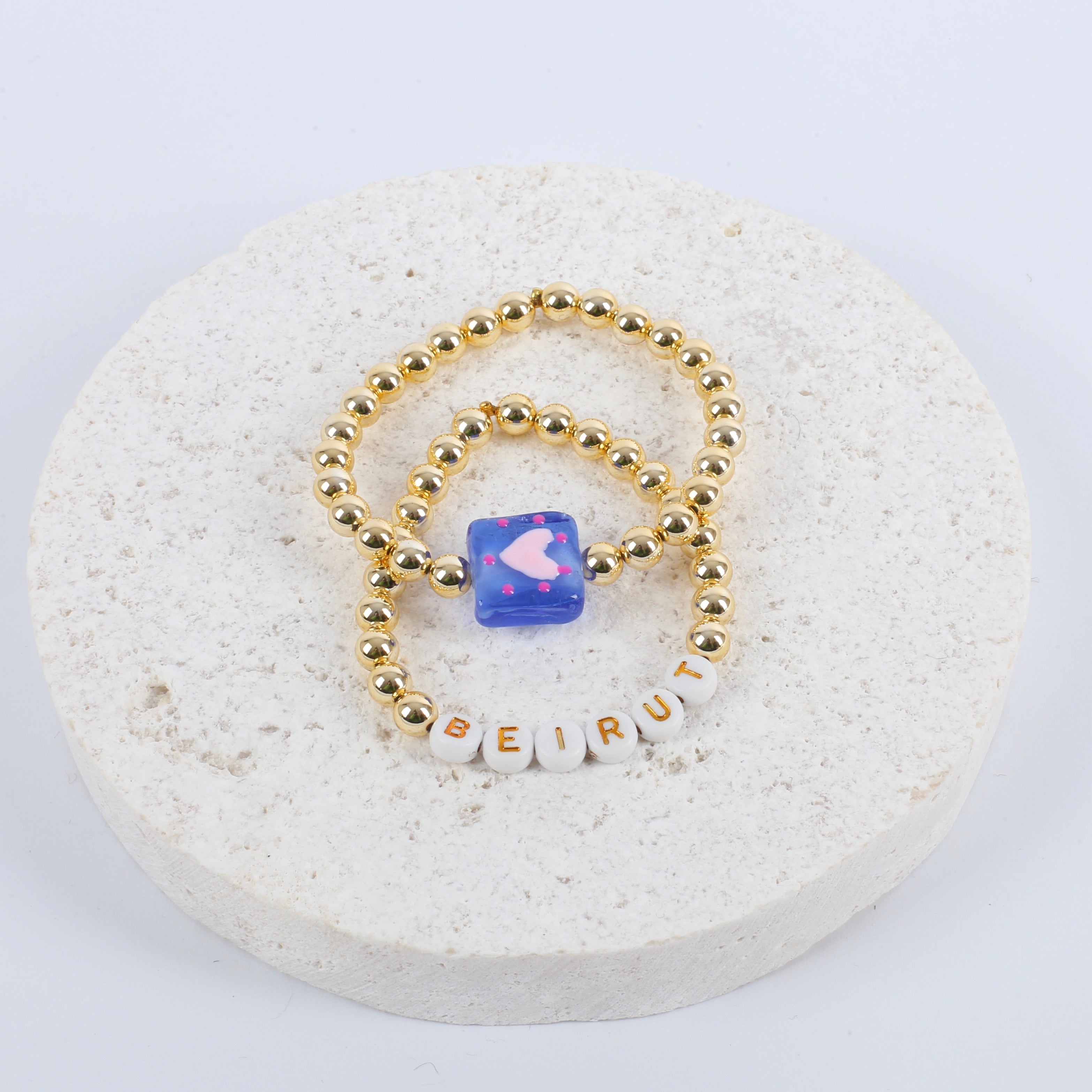 Beirut love set of 2 bracelets