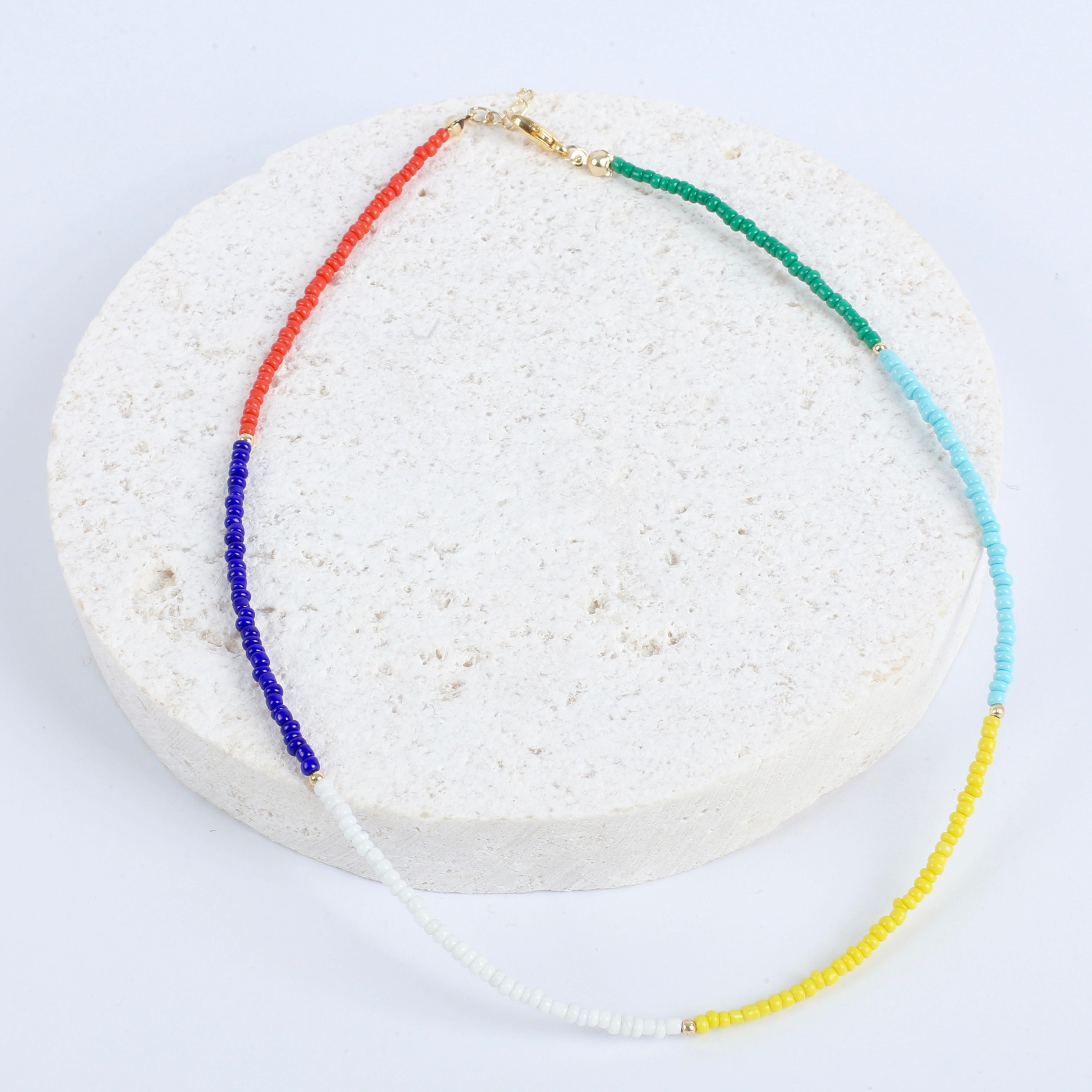 Color block necklace