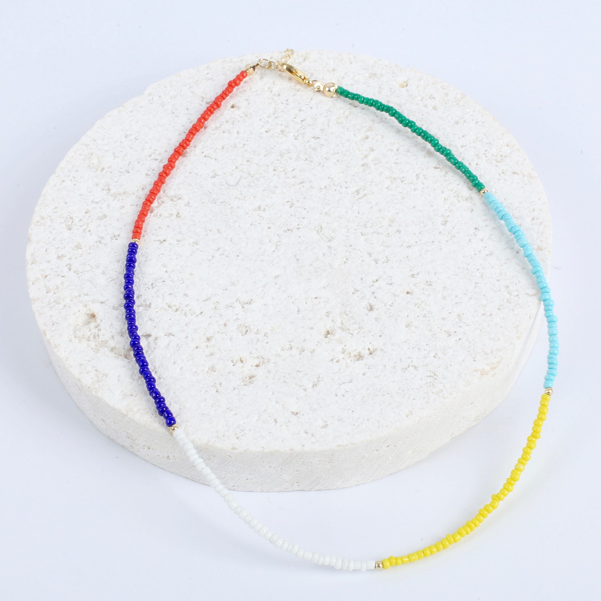 Color block necklace